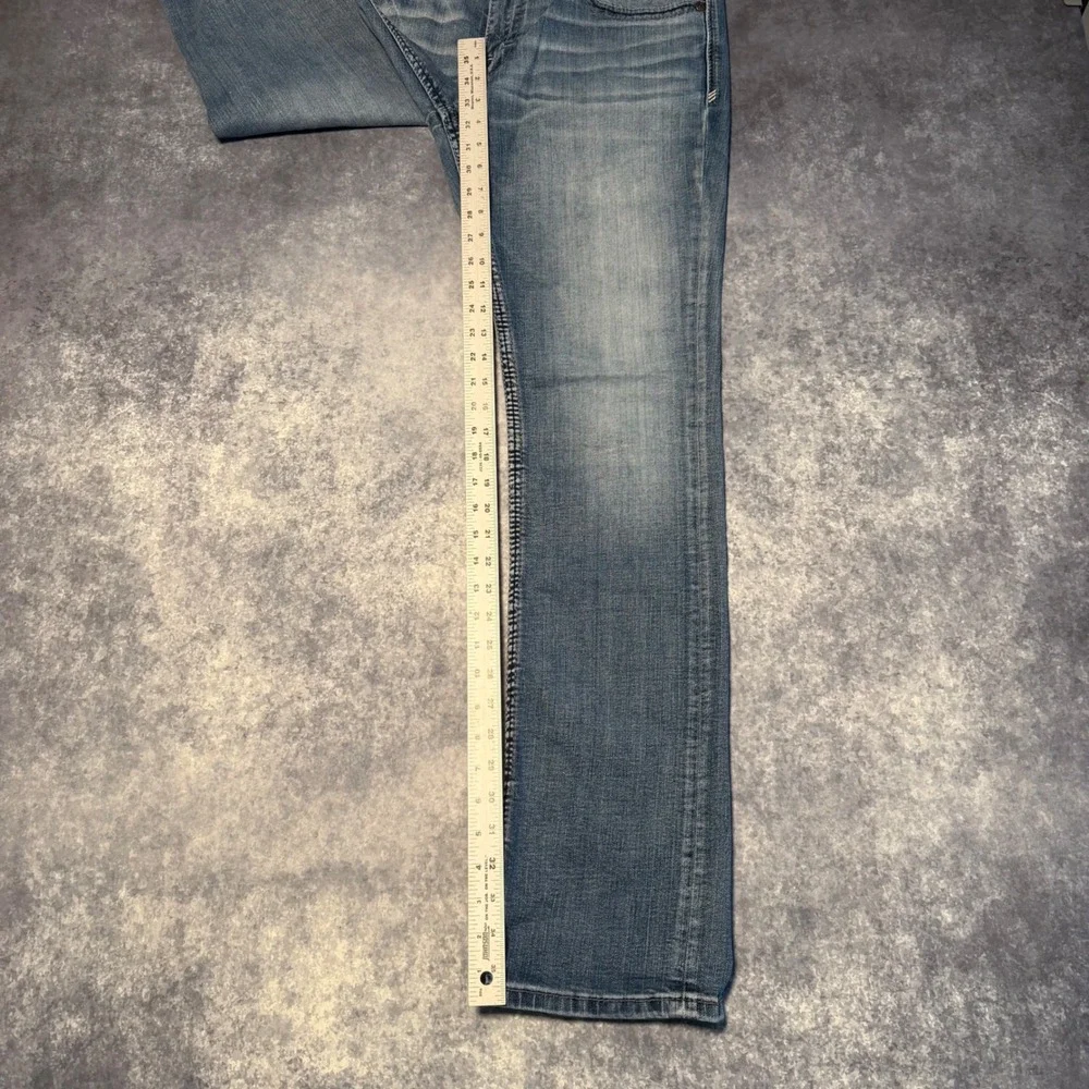 BKE Jake Straight Mens Medium Wash Blue Denim Jeans 33x34